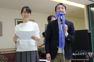 【画像】司会は田邊臨床心理士と加納薬剤師 【画像】司会は田邊臨床心理士と加納薬剤師