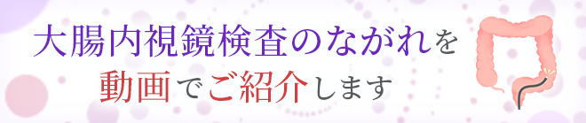 大腸内視鏡検査のながれを動画でご紹介します