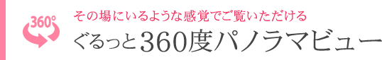 ぐるっと360度パノラマビュー