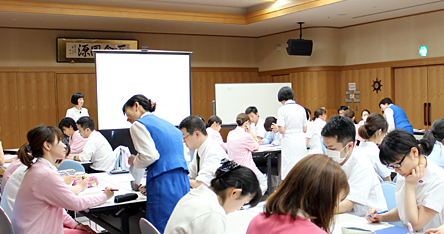 「心・技・体 掘り下げ」ワークショップ中の様子